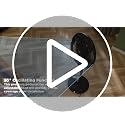 18 Inch Adjustable Oscillating Pedestal Fan with Remote Control - Black, 5 Blades