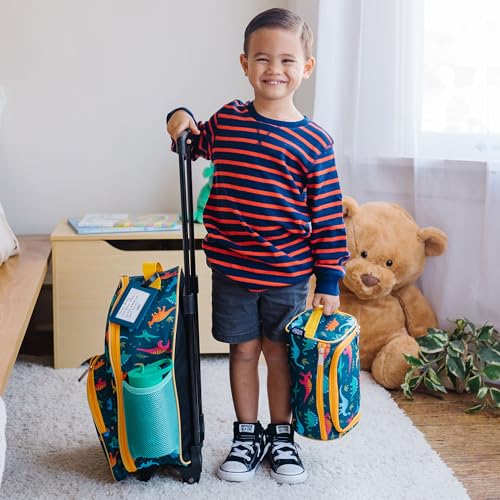 Wildkin Kids Toiletry Bag for Boys and Girls - Jurassic Dinosaurs Travel Organizer