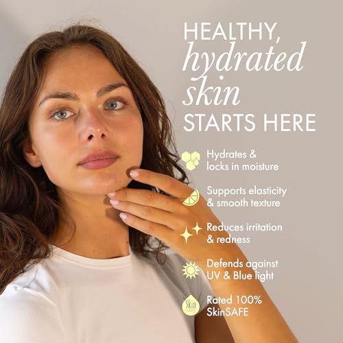 No. 8 Face Cream ? Lightweight Daily Hydrating Moisturiser for Face ? Smooths, Softens & Protects Against Blue Light & UV ? Long-Lasting, Fragrance-Free, Sensitive Skin Safe, 30mL