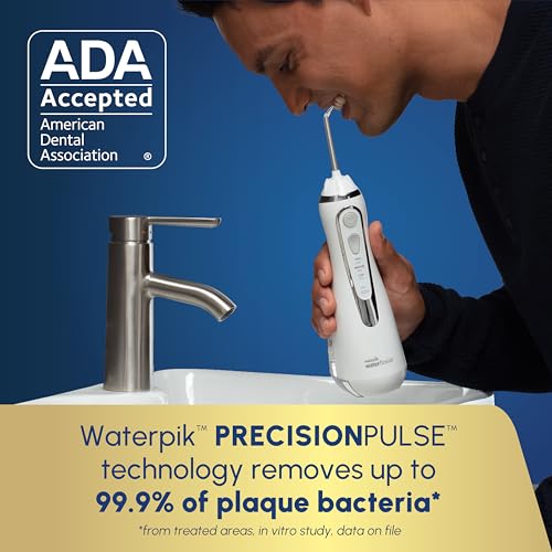 Waterpik Cordless Advanced Rechargeable Water Flosser - White - Portable, Travel-Ready