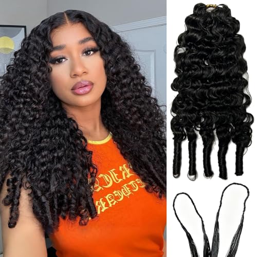 Ssawhair 22 Inch Water Curl Crochet Human Hair Extensions 60g Pre-Separated