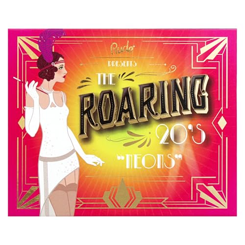 The Roaring 20s Eyeshadow Palette - Neons by Rude Cosmetics for Women - 0.85 oz Eye Shadow