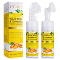 2 Pack Turmeric Cleansing Mousse,Kojic Acid Facial Cleanser for Fce Wash and Firming Skin,Remove Excess Keratin-Deep Clean Pores 150ML