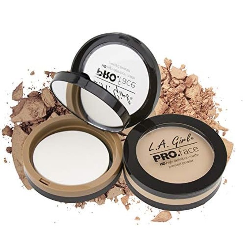 L.A. Girl PRO.Face Matte Pressed Powder, Creamy Natural GPP604 (Pack of 3)