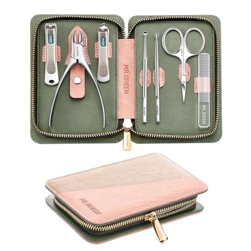 7Pcs Manicure Set, Pedicure Sets, Nail Clipper sets£¬Stainless Steel Professional Nail Cutter with Travel Case