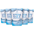 Epsom Salt Bath 175 Oz - 100% Pure & Natural Epsom Salt 5 x 35 Oz- Concentrated Magnesium Sulphate - Soothing & Relieves Sore Muscles - Body Care - Good Skin Care & Muscle Relaxant