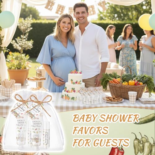 Locally Grown Baby Shower Hand Cream & Lip Balm Gift Set - 24 Count (Locally Grown) by Lounsweer