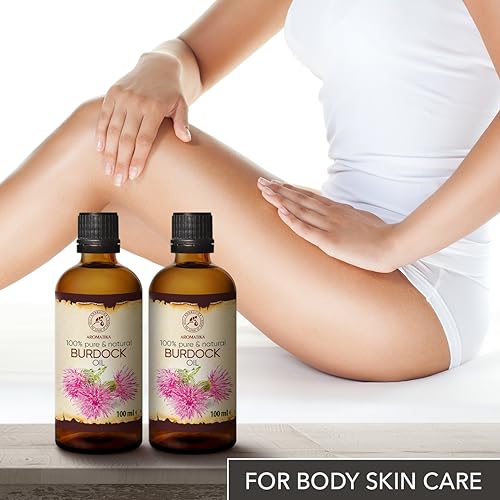 Burdock Root Oil for Hair & Skin - 6.8 Fl Oz Natural Hair & Body Care Oil