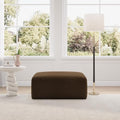 Novilla Modular Cloud Sectional Sofa with SmartS Coil Support - Brown Ottoman - No Assembly