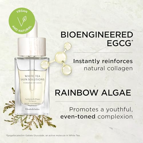 Elizabeth Arden White Tea Face Serum - Brightening & Firming Skin Oil, 1 fl oz