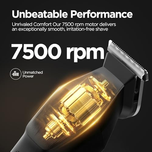 Yineel HC600 Beard Trimmer for Men, All-in-One Cordless Grooming Kit, Waterproof Electric Razor & Hair Clipper for Face Mustache Body Nose Hair Trimming, Precision Blades, Gifts for Men Barber