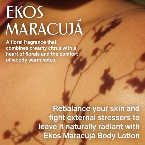Natura - Ekos Passion Fruit Relieving Body Lotion - Calming Lotion - 24 Hours of Hydration - Essential Fatty Acids - Vegan Skin Care - Brazilian Beauty Secrets - 13.5 fl oz (400ml)