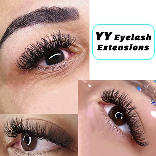 VAVALASH W-shaped Eyelash Extension 5D Premade Fans 0.07 D Curl Volume Lash Extensions Easy Fanning Lashes Matte Black Volume Premade Cluster W Lashes(W Shaped-5D-0.07-D-8-15mm£©