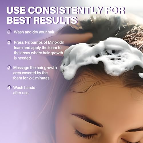 Women’s 5% Minoxidil Hair Growth Foam for Thinning Hair - Nourishing Scalp Treatment