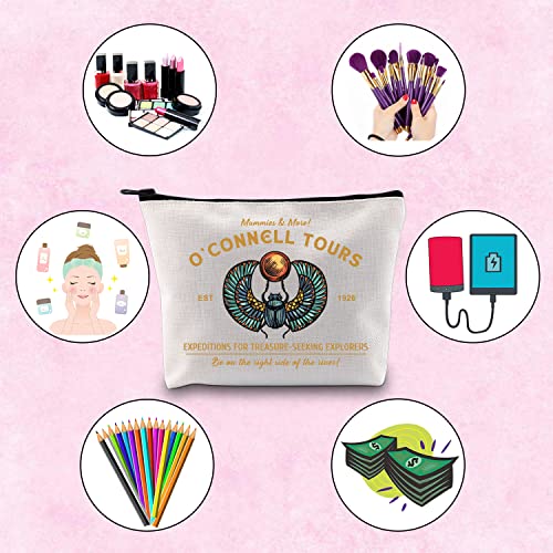 TSOTMO Horror Movie Merch Movie Inspired Gift O¡¯ Connell Tours EST 1926 Zipper Pouch Makeup Bag (& More)