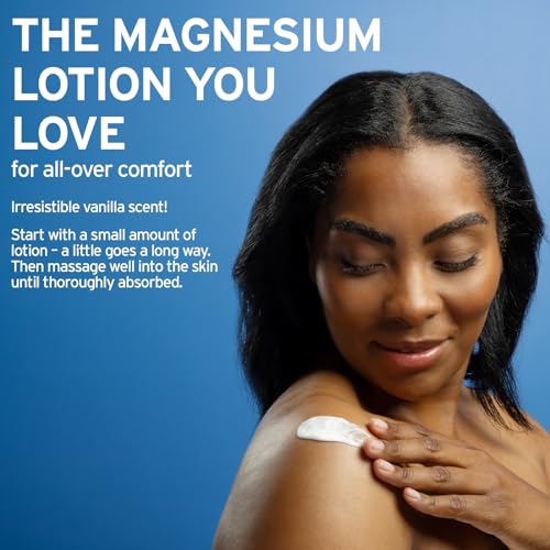 LIFE-FLO Vanilla Magnesium Lotion and Pure Magnesium Oil Spray Bundle - Magnesium Chloride from the Zechstein Seabed - 100% Magnesium Oil for Feet and Body and Vanilla Lotion, 60-Day Guarantee, 8oz ea