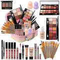 All In One Makeup Set with Rainbow Cosmetic Case - Makeup Gift Set for Women & Girls