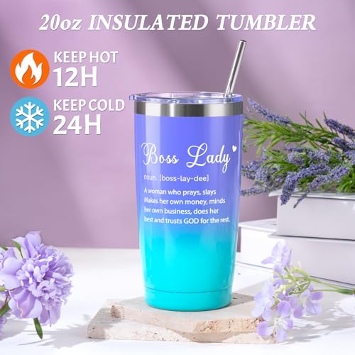 Thank You Gifts for Women Gift Set with Tote Bag Tumbler - Boss, Birthday, Christmas Appreciation