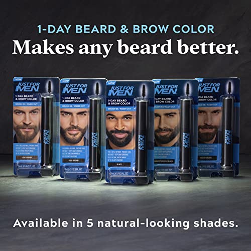 1-Day Beard & Brow Color Medium Brown Pack of 2 – Temporary Gray Cover & Fill-In