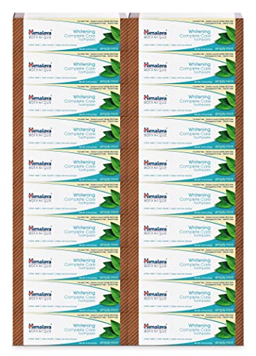 Himalaya Botanique Whitening Complete Care Toothpaste Travel Size 20 Pack - Mint Flavor