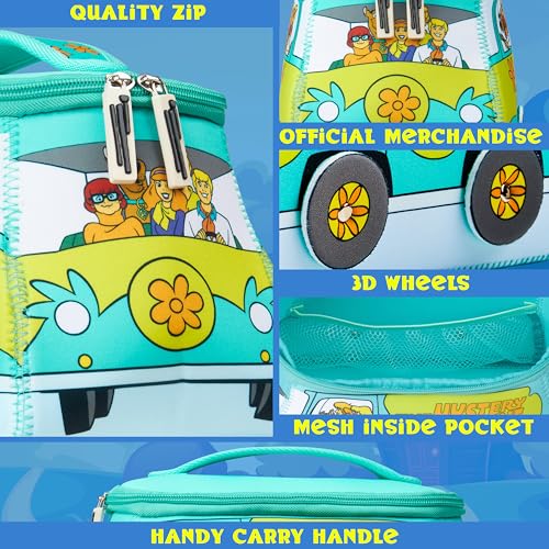 Scooby Doo Travel Makeup Bag for Girls Teens - Mystery Machine Design, 11.4x9x6.3 Inches