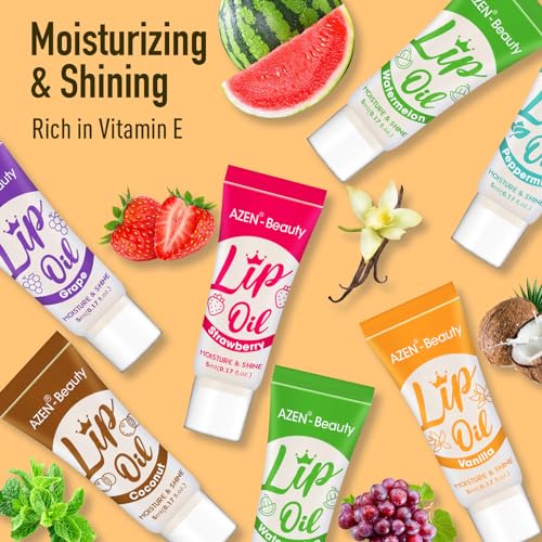 AZEN 120 Pack Clear Lip Gloss Set with Vitamin E & Flavors - Hydrating Lip Oil C-120