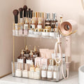 Bathroom Counter Organizer for Vanity - Clear 2 Tiers, Large Capacity Storage Rack