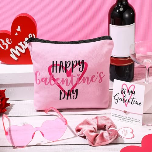 Galentine's Day Gift Set 60-Piece with Makeup Bags, Bracelets, Sunglasses & Greeting Cards
