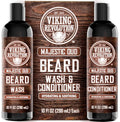 Beard Wash & Conditioner Set - Majestic Oud 10 oz - Sibling Variation