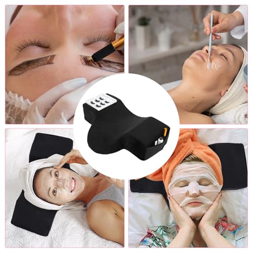 Beauty Salon Lashing Pillow,Comfortable Velvet Memory Foam Eyelash Extension Pillow,Ergonomic Neck Pillow,Protect The Neck When Used for Lash Extension Grafting Make Up