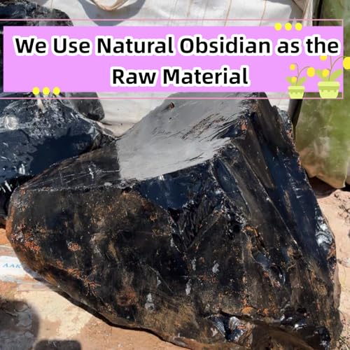 Obsidian Scrying Mirror with Ruby Embellished Lid for Divination and Meditation