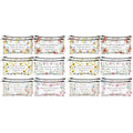Sabary 12 Pcs Christmas Makeup Bags Gifts for Women Bulk Christian Bible Verse Cosmetic Bags Pencil Pouch Inspirational Flower Cosmetic Pouch Religious Church Gifts for Mom Sister(7.8 x 3.8 Inch)
