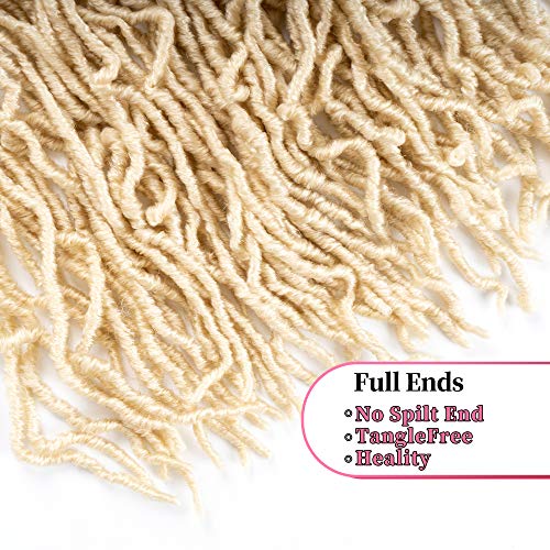 36 Inch Faux Locs Crochet Hair - Long Soft Goddess Dreadlocks, 6 Packs / 613#