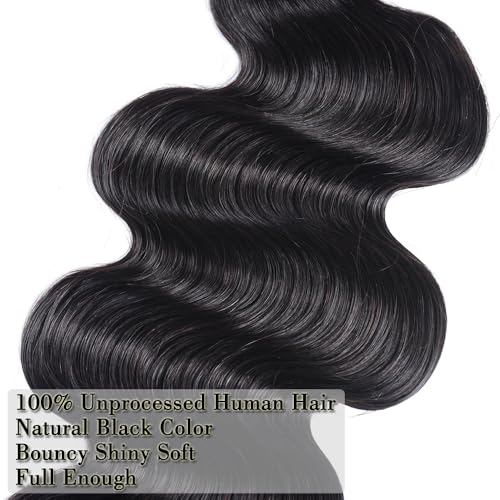 Natural Black 18 Inch Human Hair Bundles - Body Wave 100g