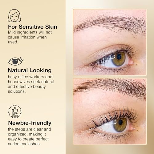 Brow Lamination Kit Lash Lift Kit, Sachet Refill Eyelash Perm Kit for Natural Curling Long-Lasting, Instant Eyelash Lift Kit, Brow Perm Kit for Salon-Quality Results at Home