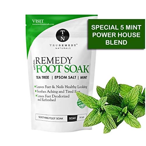 Remedy Tea Tree Oil Foot Soak + Tea Tree Oil Balm to Fight Athletes Foot, Feet Odor, Jock Itch, Ringworm, Eczema, Nail Issues, Skin Rashes, Irritations, Soften Calluses and Soothes Sore Tired Feet