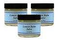 Lemon Balm Skin Salve - Natural Skin Care Cream for Gentle Moisturization - 2 oz Pack of 3