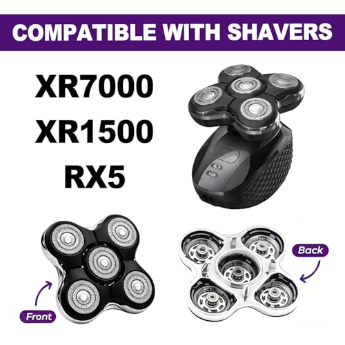 FUHKQE 3-Pack XR7000 Replacement Head for Remington Balder Pro Shaver