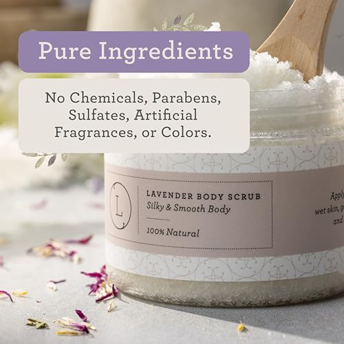 Spa Gift Set for Women - 9 Piece Lavender Body Care Kit with Candle & More - Handmade in USA (Pack of 1)