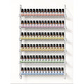 Nail Polish Organizer Wall Mounted, 6 Tier Metal Storage Rack Holds 90 Bottles, Multifunctional Organizer for Essential Oils Paint Perfume, White