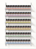 White 6-Tier Wall Nail Polish Organizer Rack Holds 90 Bottles, Multi-Use Storage
