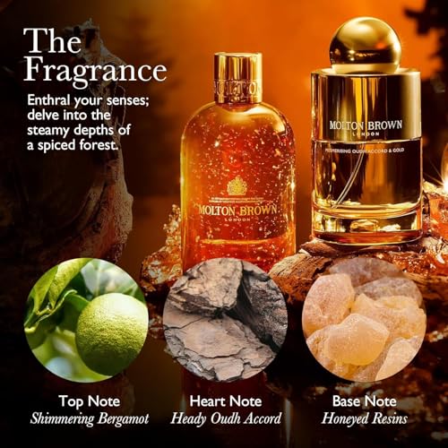 Molton Brown Mesmerising Oudh Accord & Gold Body Wash - New Bath & Shower Gel