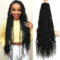 30 Inch Faux Locs Crochet Hair - 8 Packs Curly Ends Boho Dreads for Women - Variation of THIS listing