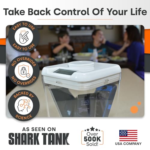 Medium White Locking Time-Delay Container for Habits & Addiction Recovery