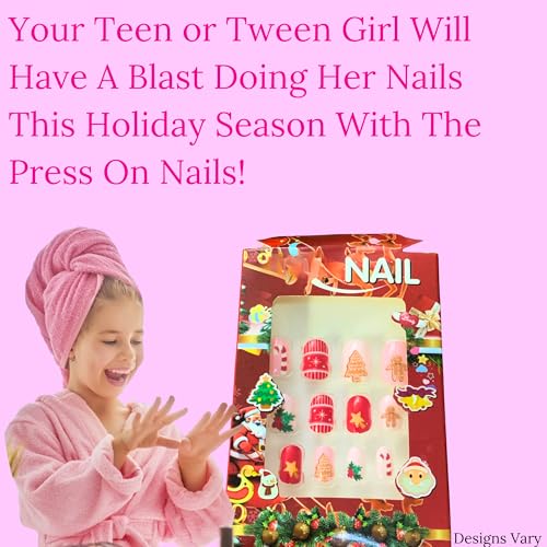 Teen Girl Merry Christmas Gift, Tween Gal Box, Granddaughter Xmas Happy Holidays, Daughter Secret Santa Present, Christmas Idea Set for Niece, Preteen Beauty Selfcare Bundle, Suprise Bundle for Her