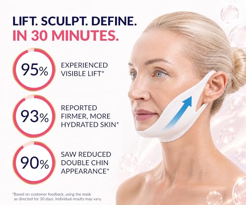 Stylia V Line Lifting Collagen Mask 7 Pack - Double Chin & Jawline Contour