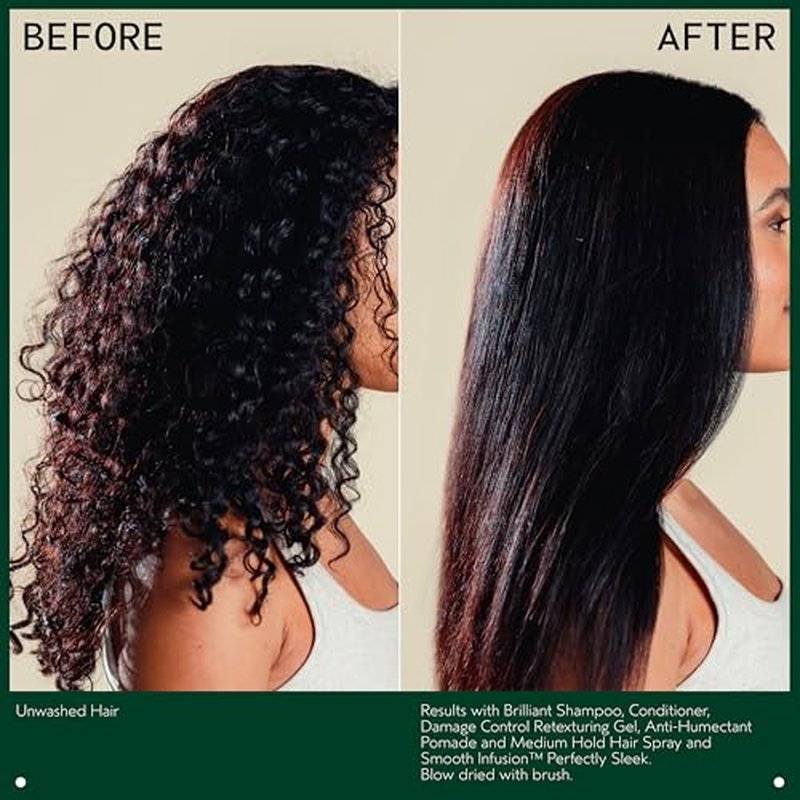 Aveda Brilliant Anti-Humectant Pomade | Helps Prevent Frizz & Flyaways | Protects Against Humidity | for Curly & Coily Hair Types |Castor Oil and Rice Bran | Jasmine, Rose, Clove Aroma| 2.5 Ounce
