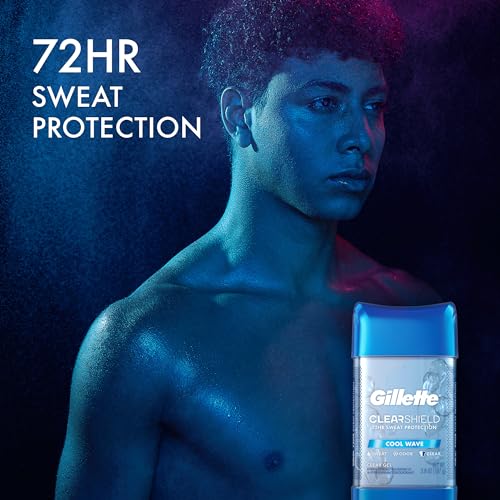 Gillette Advanced Clear Gel Antiperspirant 5-Pack, Cool Wave 3.8 oz Each