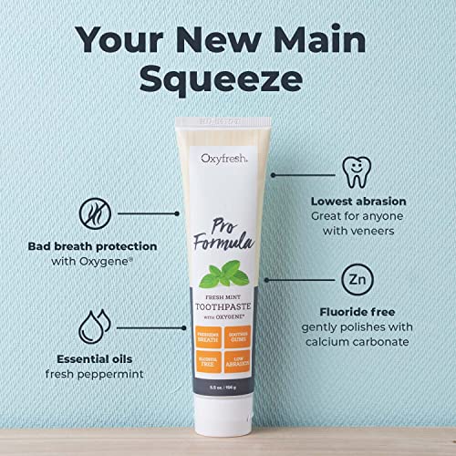 Pro Formula Fresh Mint Toothpaste for Sensitive Teeth - 5.5oz Pack of 3 No Fluoride