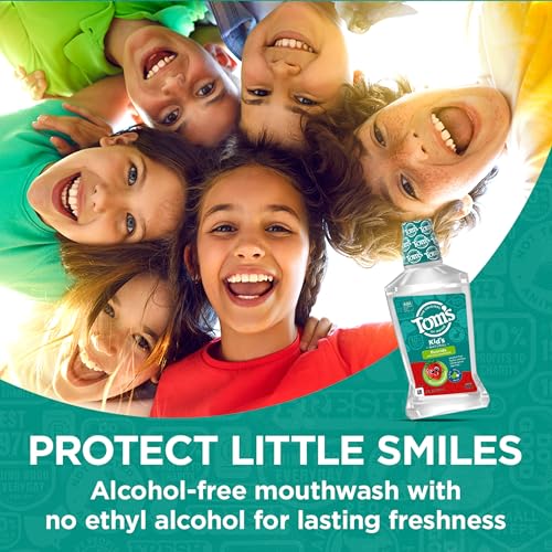 Kids Fluoride Mouthwash Silly Strawberry 16 Fl Oz Pack of 6 - Natural Cavity Protection